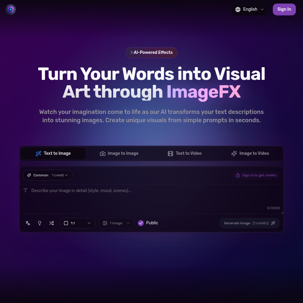 ImageFX: Next-Gen AI Image Generation