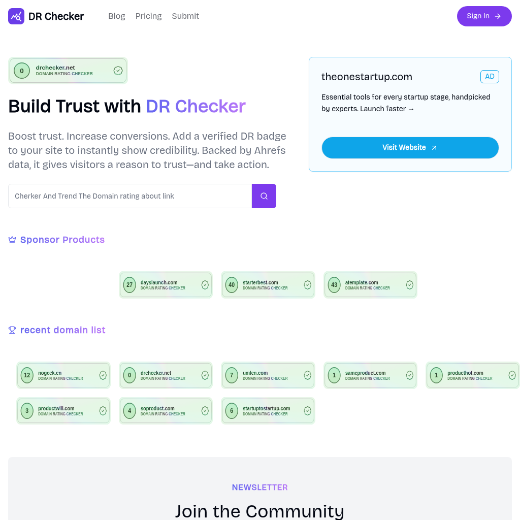 DR Checker: Boost Your Site's Trust with Ahrefs Data