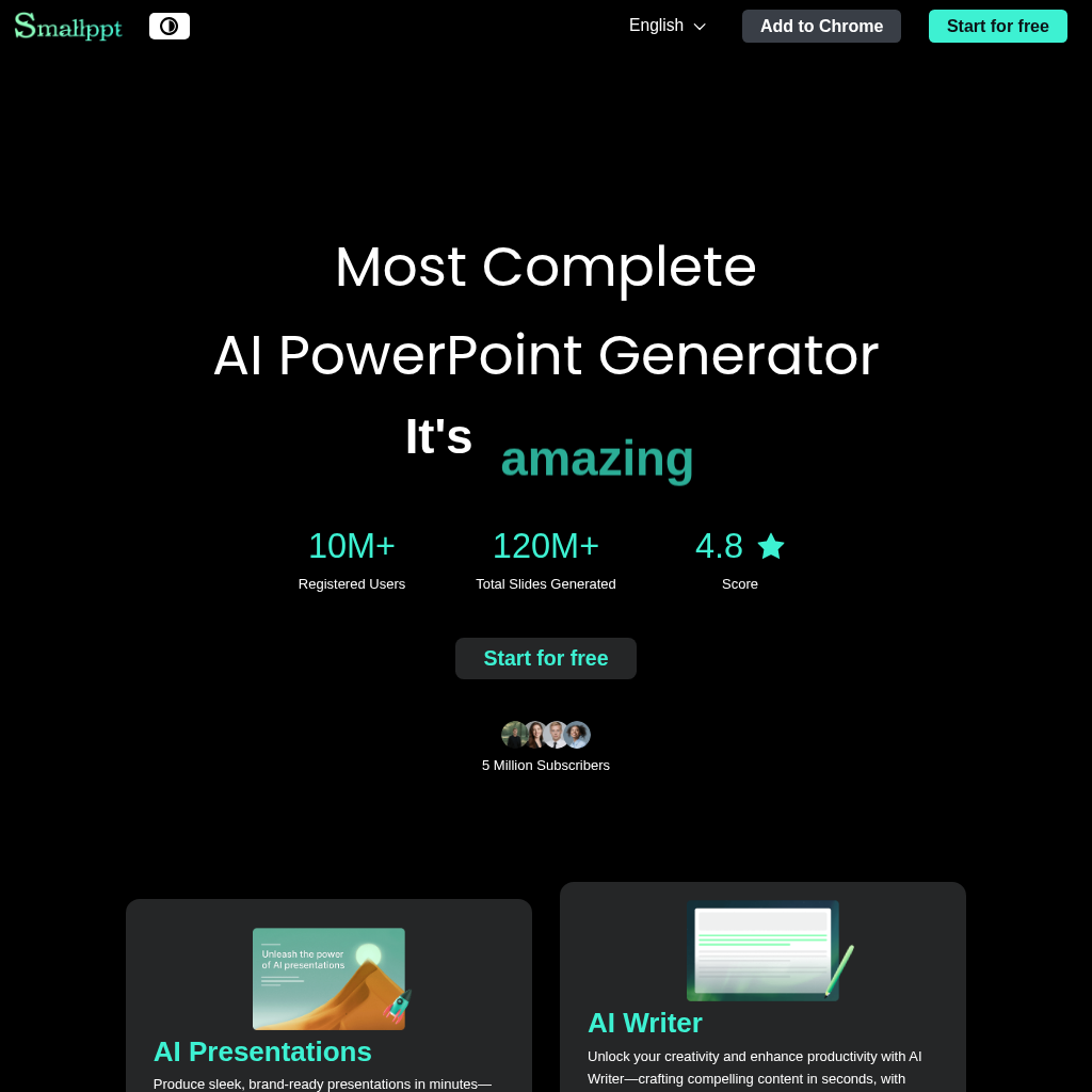 Smallppt AI: Create Stunning Presentations in Seconds