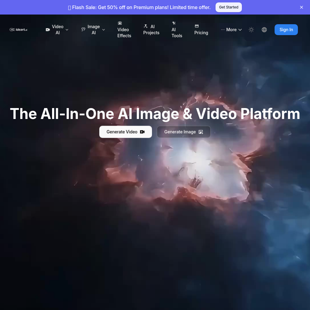 Ideart AI: AI Video & Image Generator - Free AI Tools