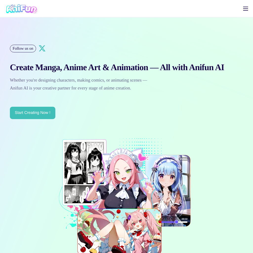 AniFun AI: Create Anime & Manga with AI