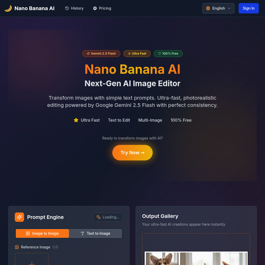 Nano Banana AI: Gemini 2.5 Powered Image Editor