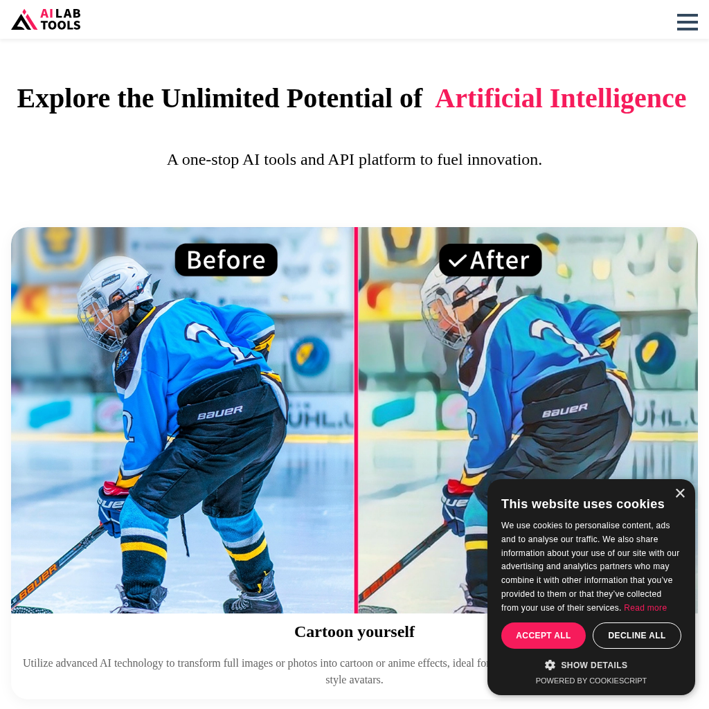 AILab Tools: AI-Powered Image Editing & APIs