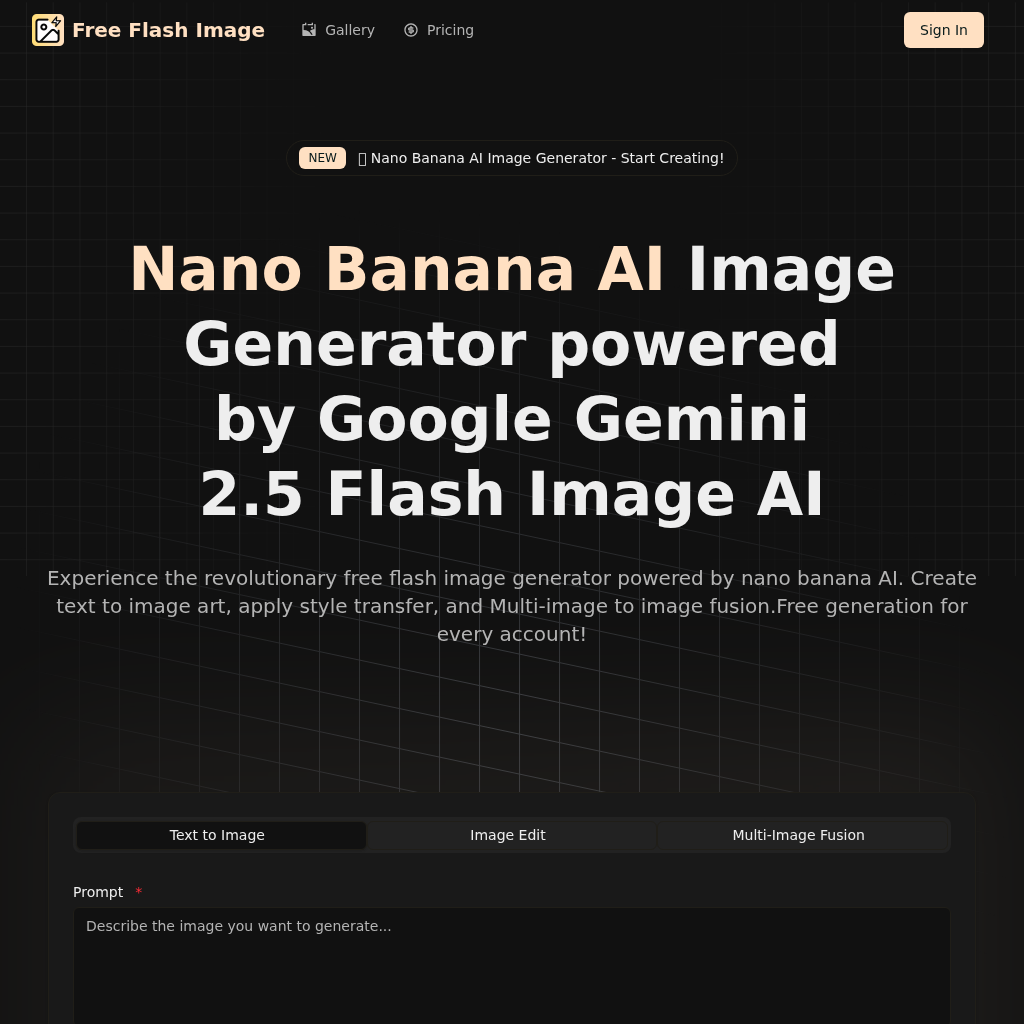 Free Flash Image AI Generator: Create Stunning Images