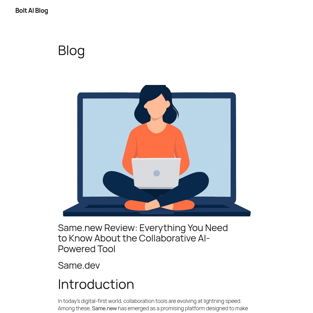 Bolt AI Blog: AI Tools, Web App Development & Image Generation