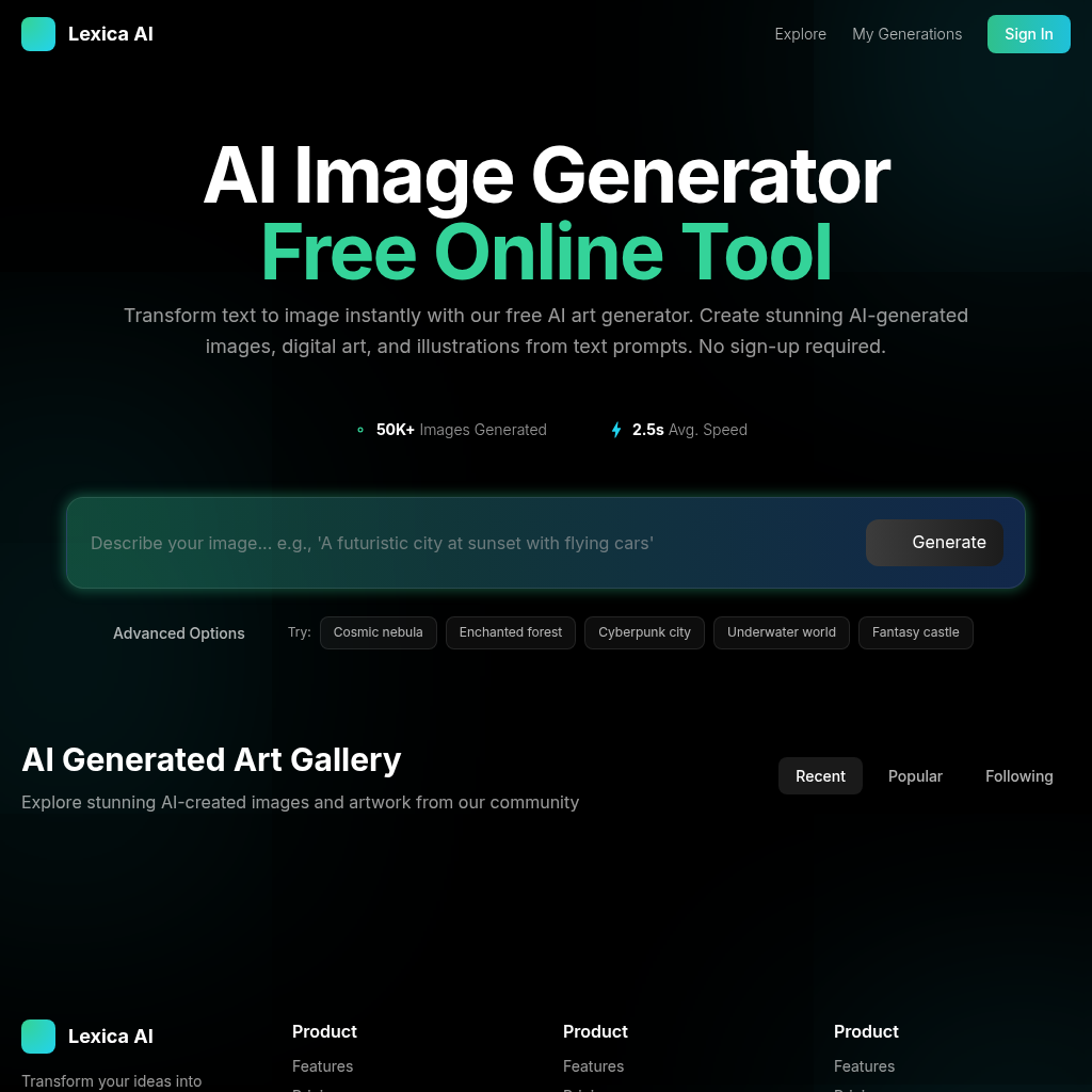 AI Image Generator Free Online Tool