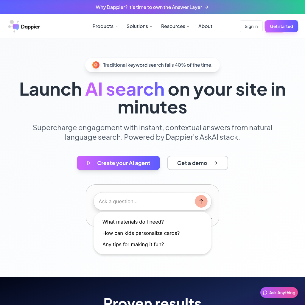 Dappier AI Search: Monetize Your Site with an Answer Page