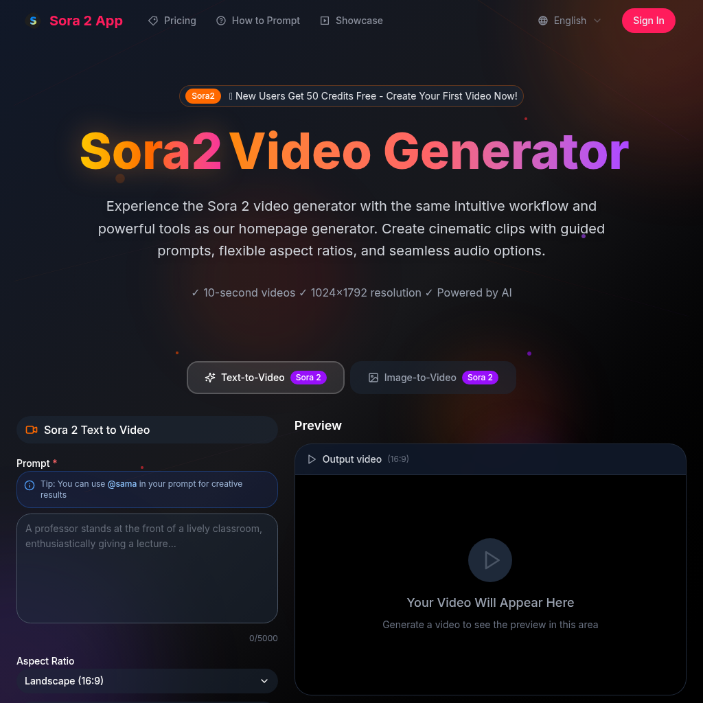 Sora 2 App | AI Video Generator | Create AI Videos