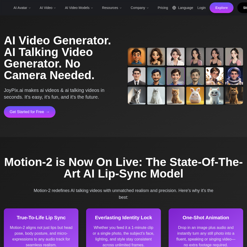 JoyPix.ai: AI Talking Video Generator & Avatar Creator
