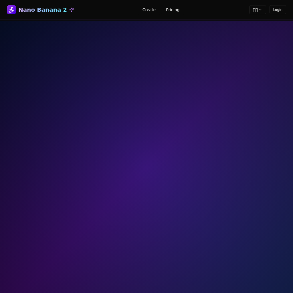 Nano Banana 2: 4K AI Image Generation & Editing Platform