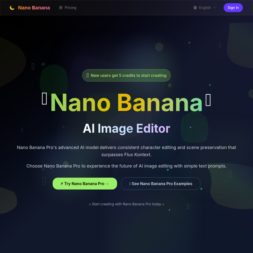 Nano Banana Pro - AI Image Editor & Generator