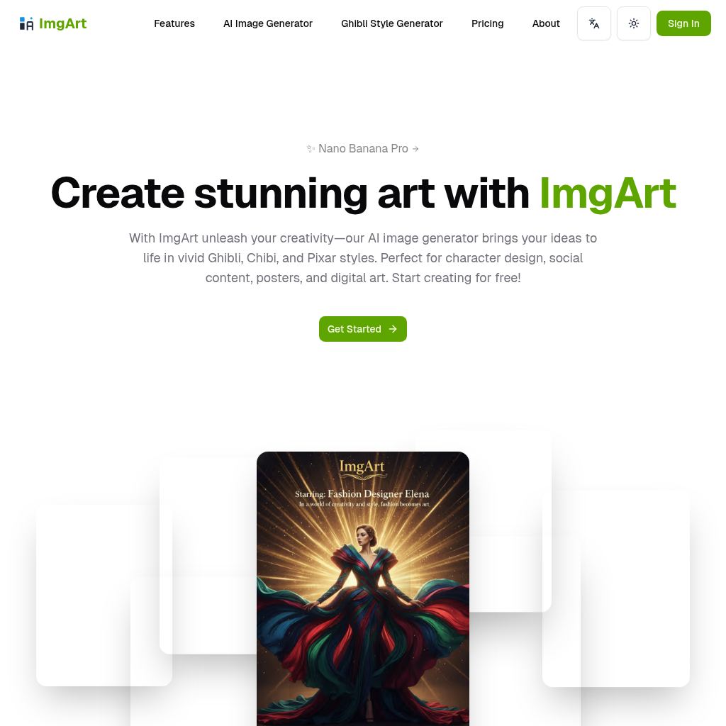 ImgArt AI: Create & Edit Freely with AI Image Generation