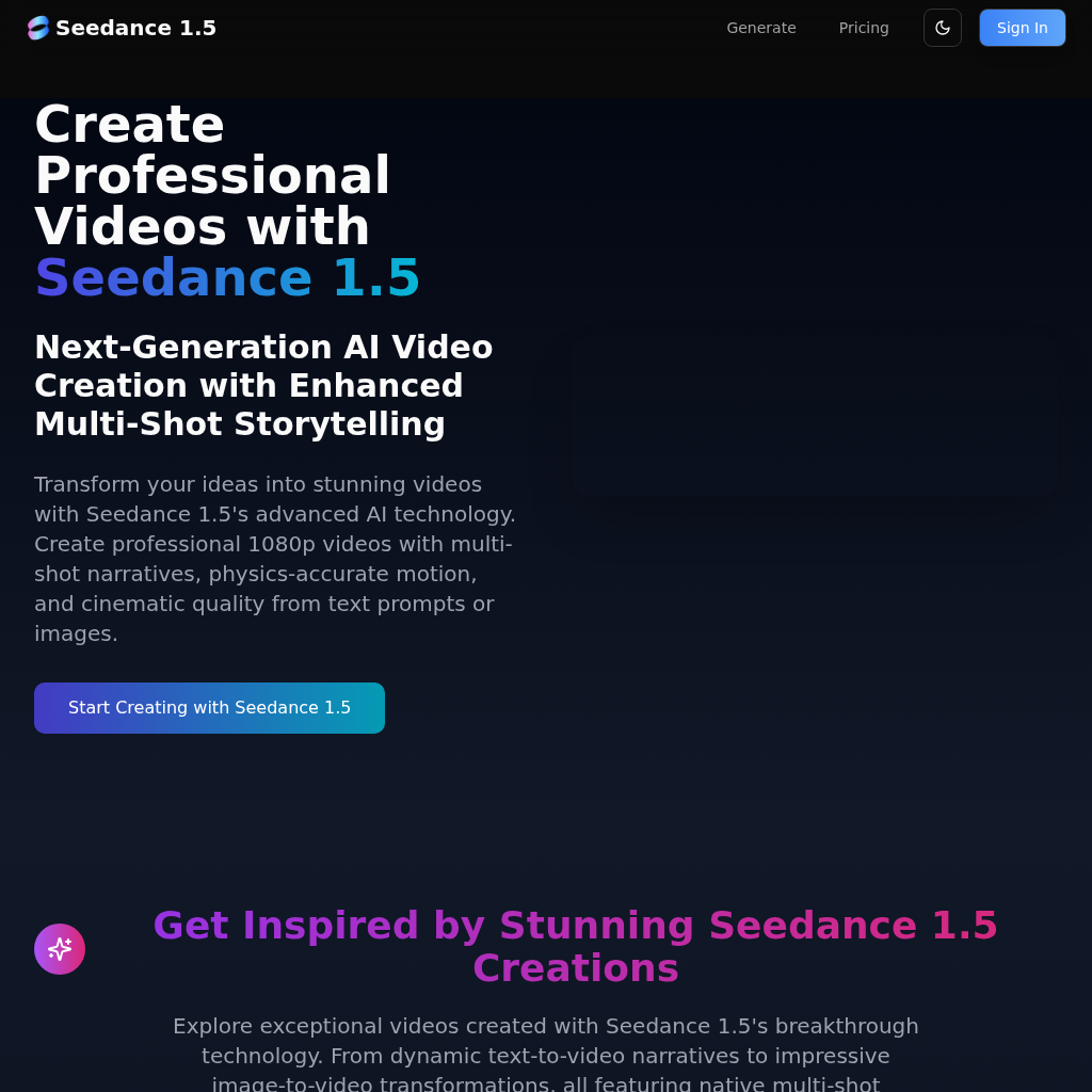 Create Professional Videos with Seedance 1.5
