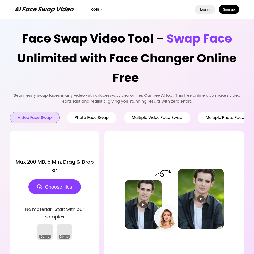 Free AI Face Swap Video Online - Unlimited Face Swaps