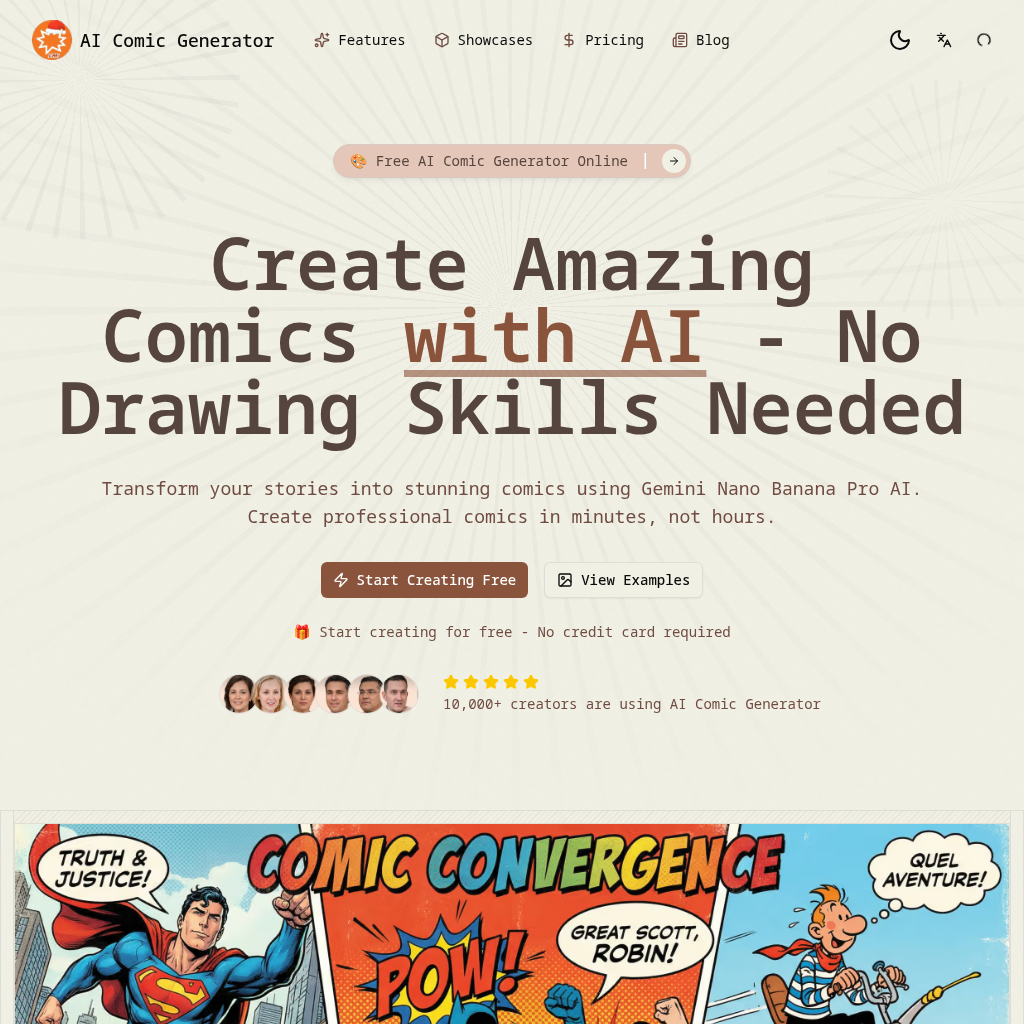 AI Comic Generator - Erstelle fantastische Comics mit KI kostenlos