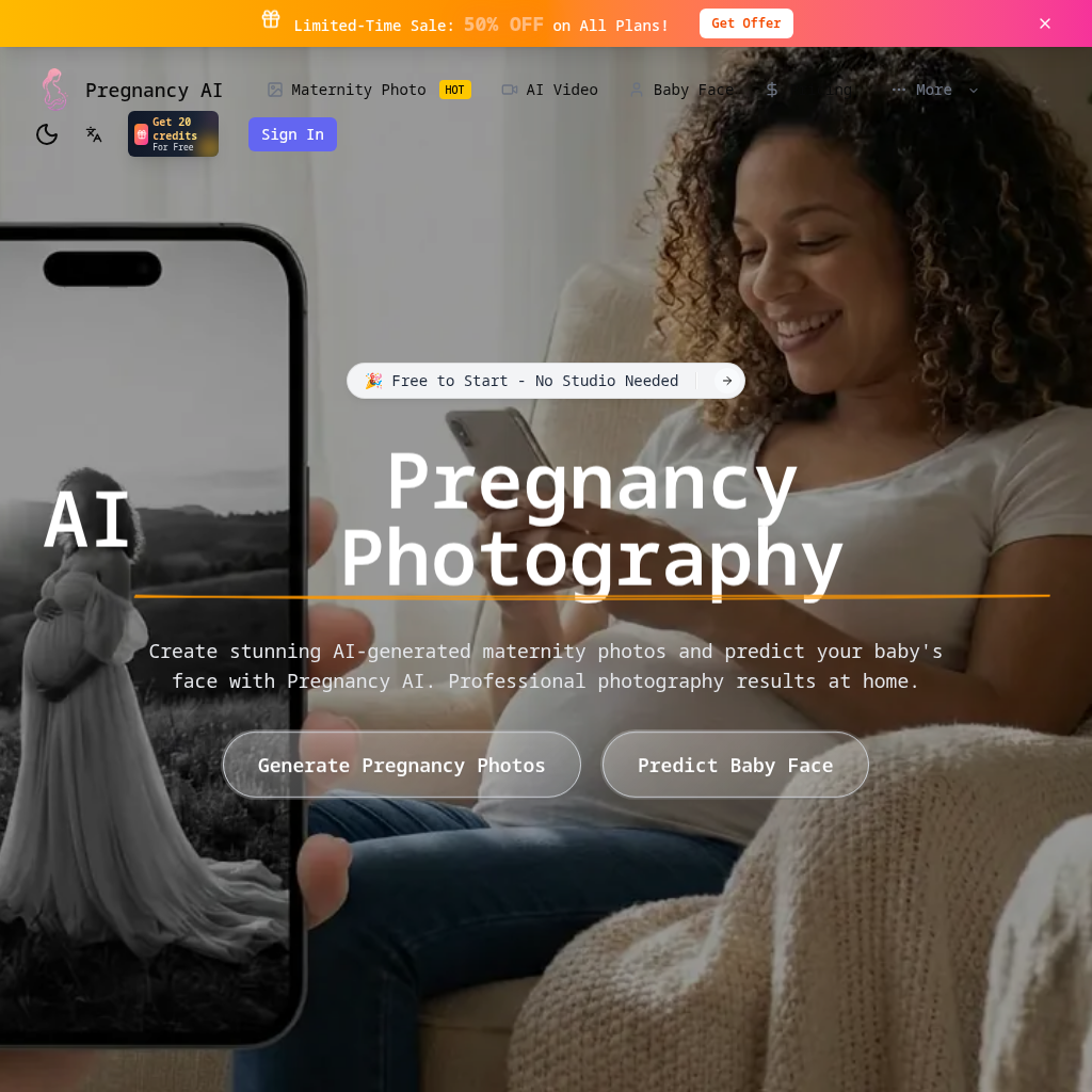 Pregnancy AI: Create AI Maternity Photos & Predict Baby Face