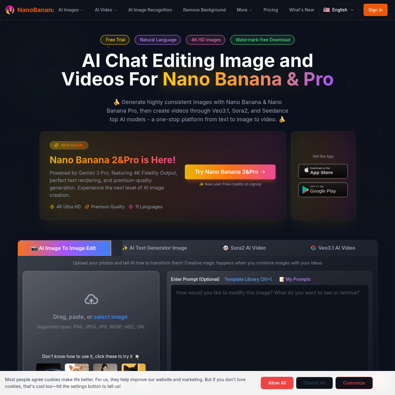 Nano Banana AI: Free AI Image & Video Generation Platform
