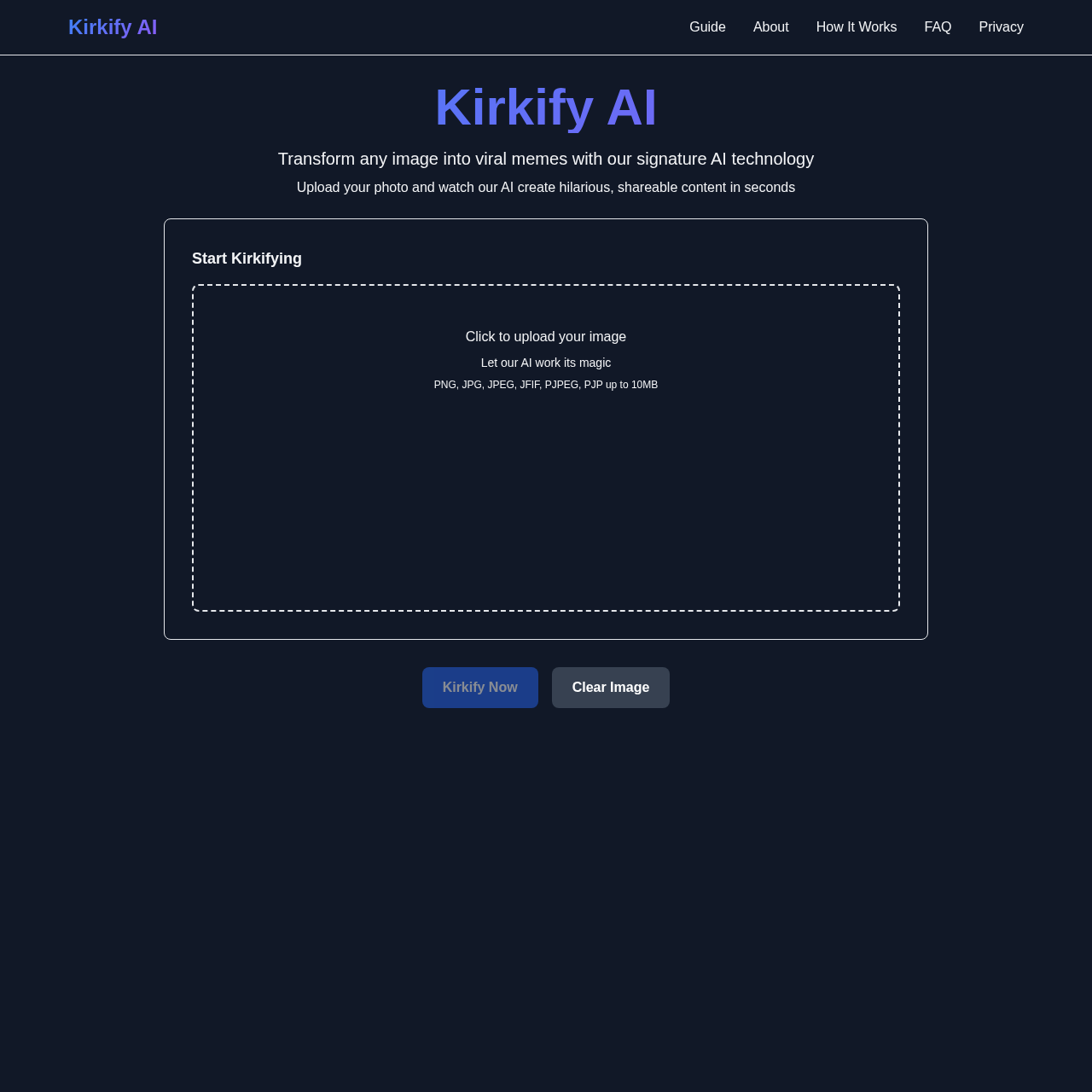 Kirkify AI: Free AI Meme Generator for Viral Content