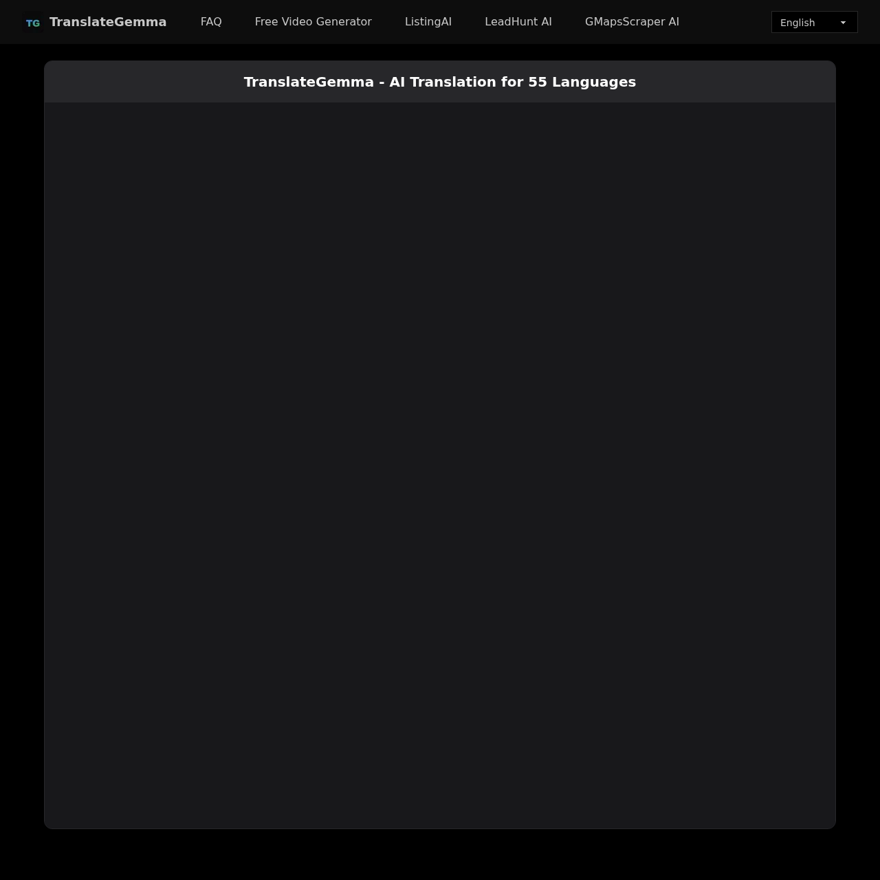 TranslateGemma: Free AI Translation for 55 Languages