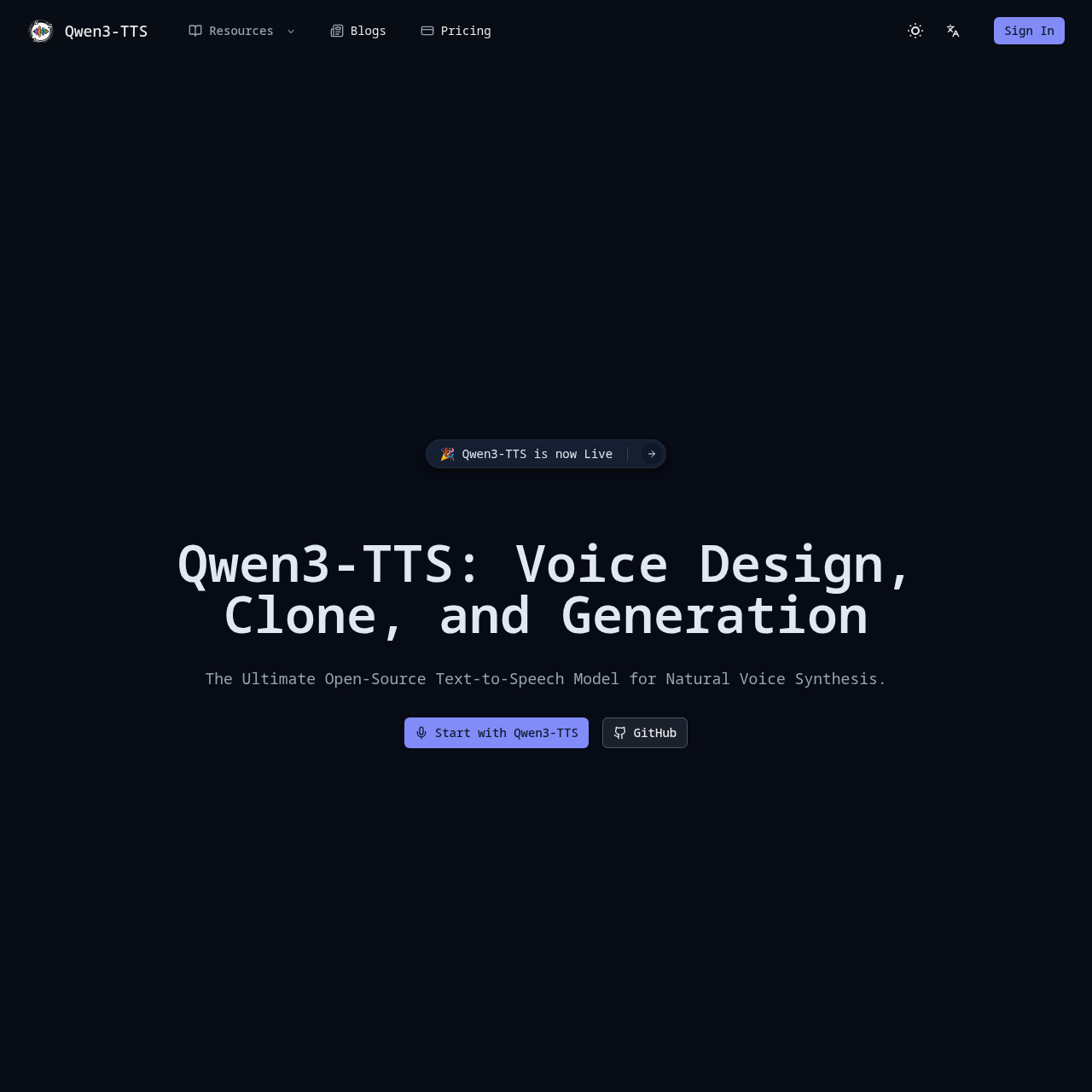 Qwen3-TTS: Open-Source Voice Cloning, Design & Generation