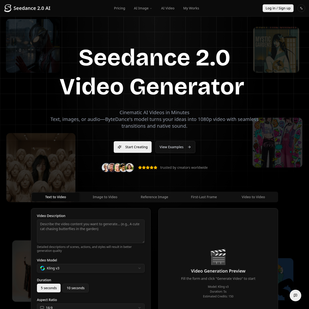Seedance 2.0 AI Video Generator by ByteDance | 1080p & 2K Output