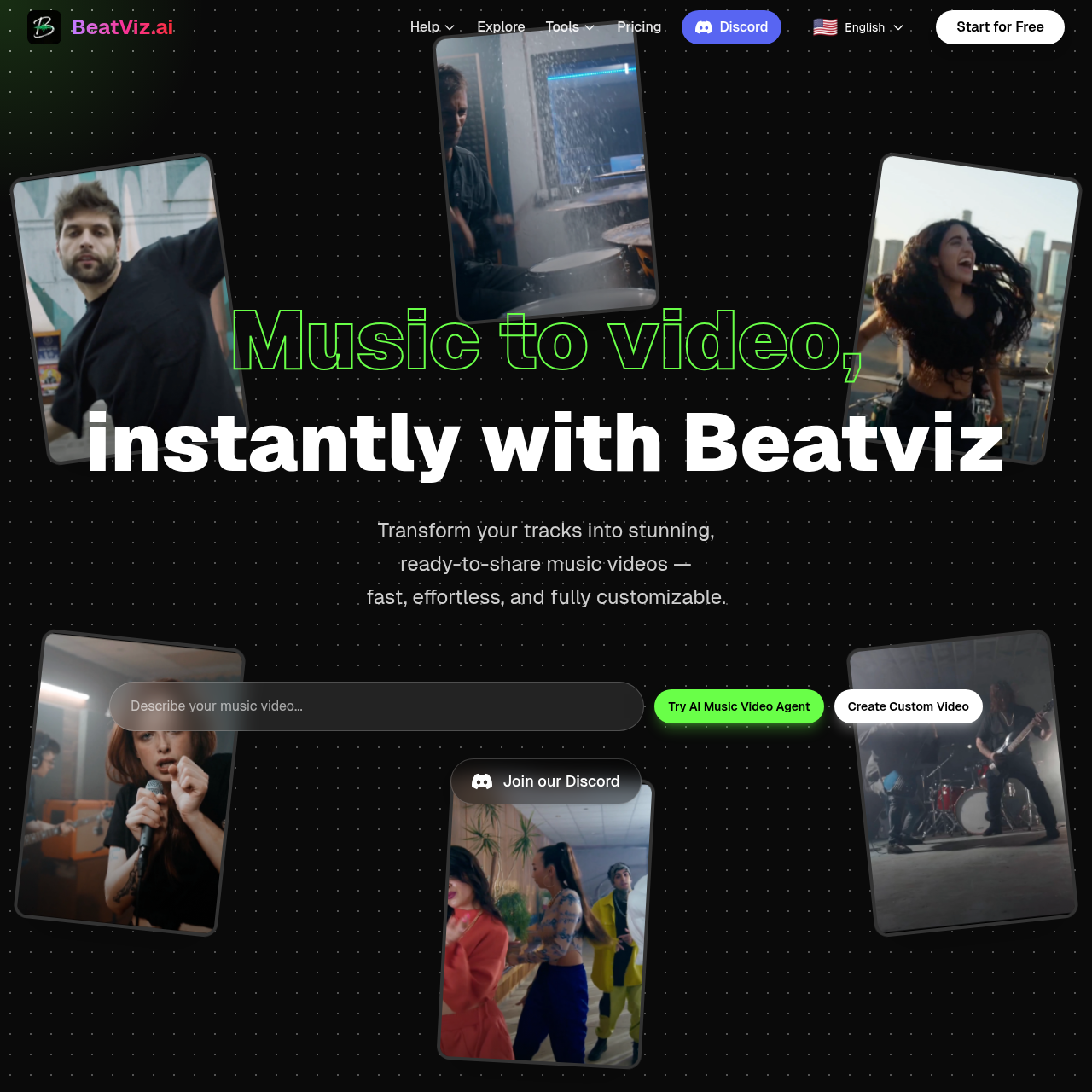 BeatViz AI | Music Video Generator & AI Music Platform
