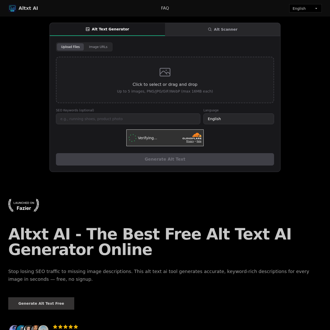 Altxt AI - Free AI Alt Text Generator Online & Instant