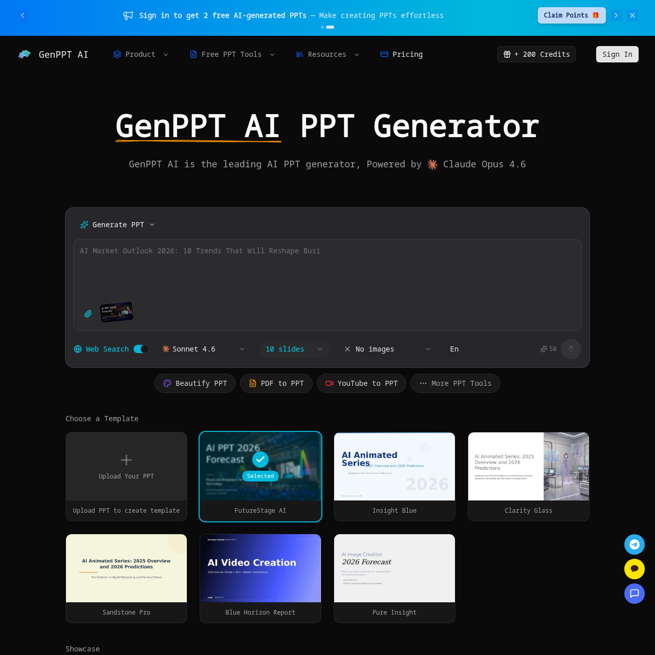 GenPPT AI: AI-Powered PPT Generator & Maker
