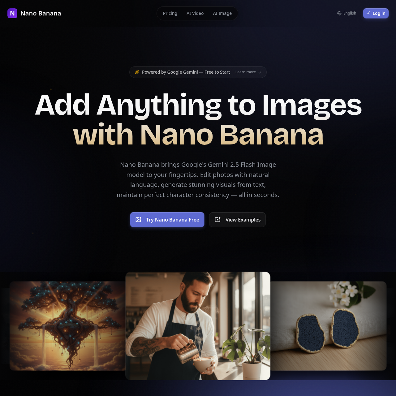 Nano Banana AI: Free AI Image Editor & Generator | Powered by Gemini