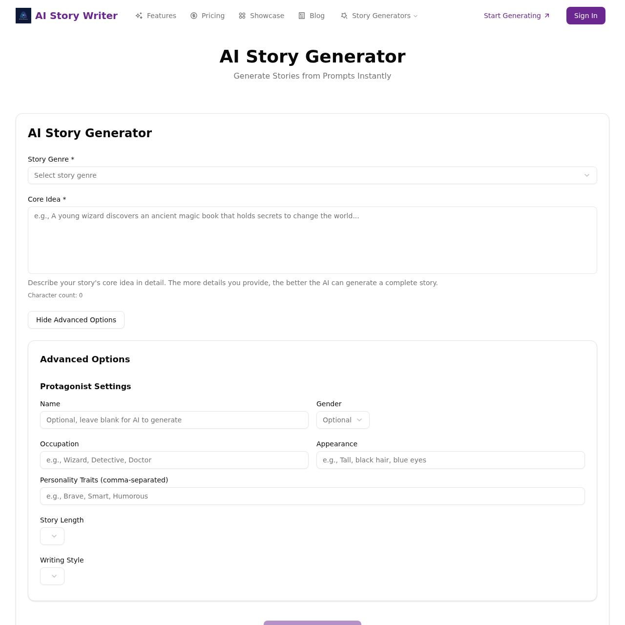 AI Story Writer - Free AI Story Generator & Creator