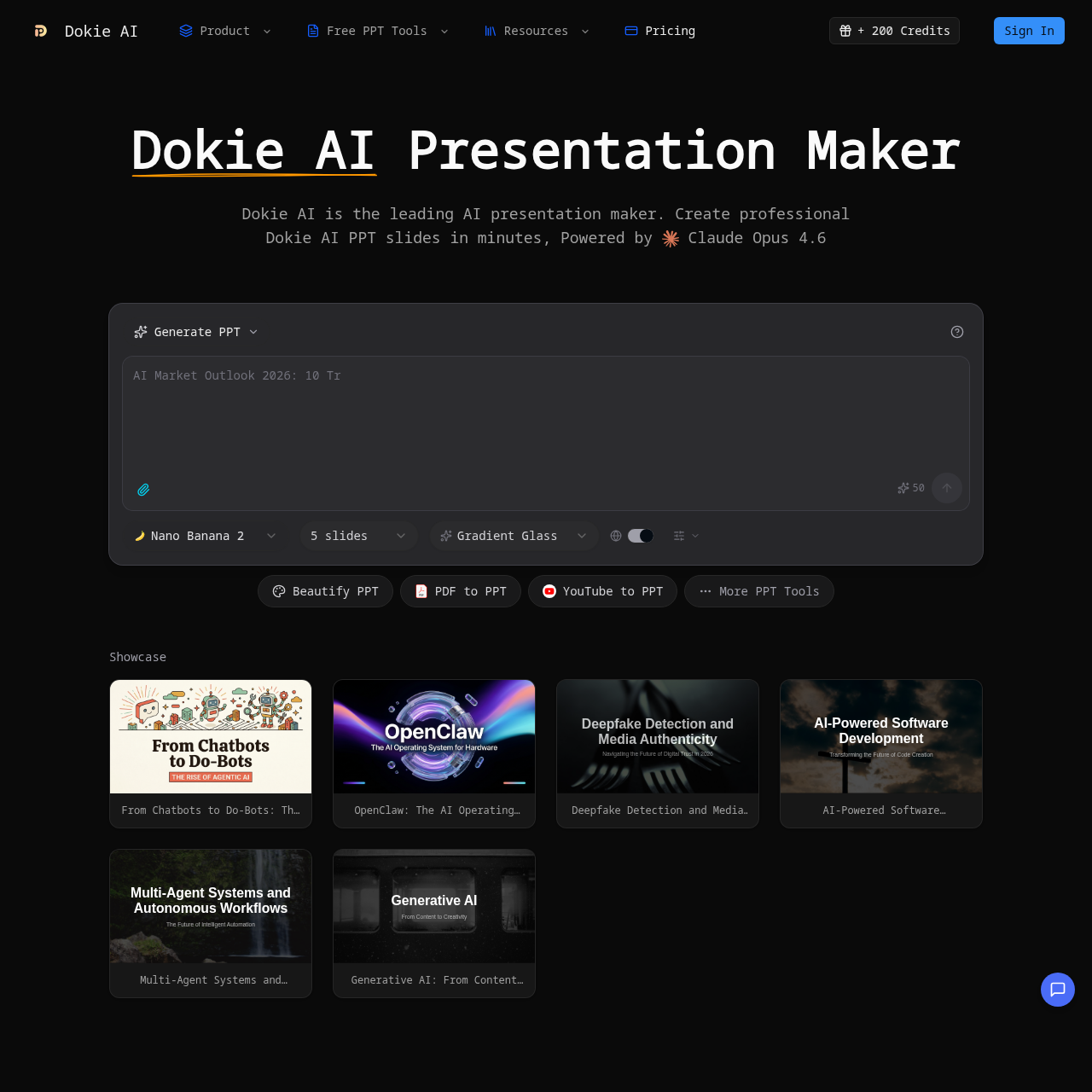 Dokie AI: AI Presentation Maker & PPT Generator