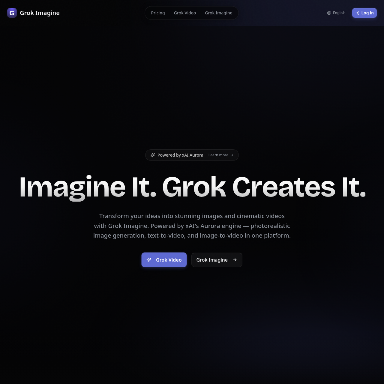 Grok Imagine: Free AI Image & Video Generator | xAI Aurora & Spicy Mode