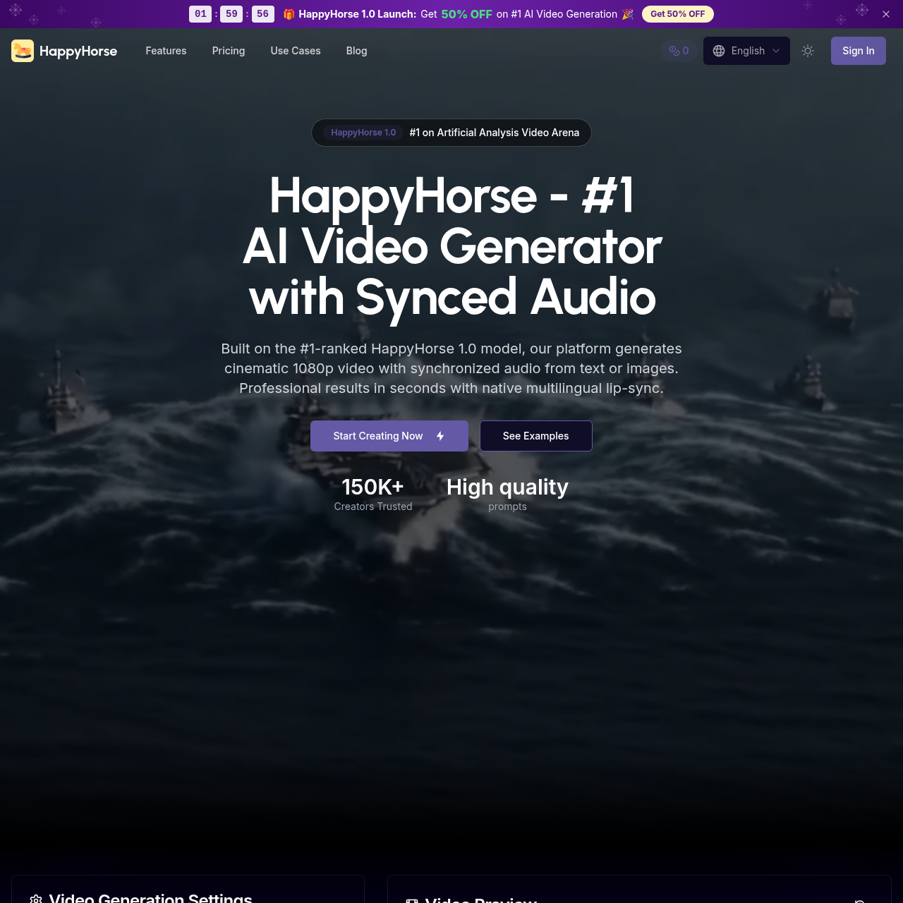 HappyHorse: #1 AI Video Generator with Synced Audio & Lip-Sync