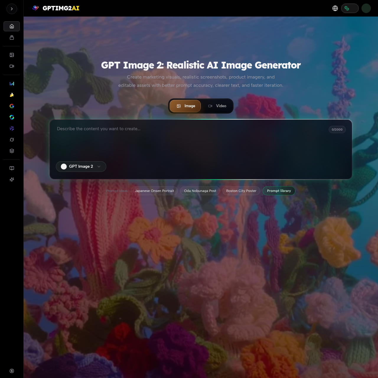 GPT Image 2 Free: Realistic AI Image Generator for Product Visuals | GPTIMG2 AI