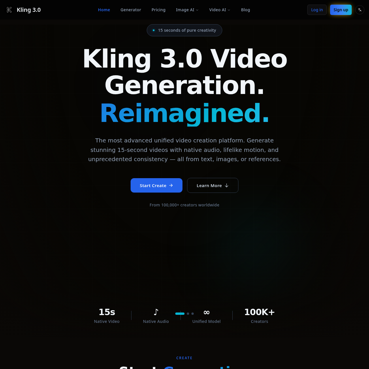 Kling 3.0 AI Video Generator: 15s Videos with Native Audio & Consistency