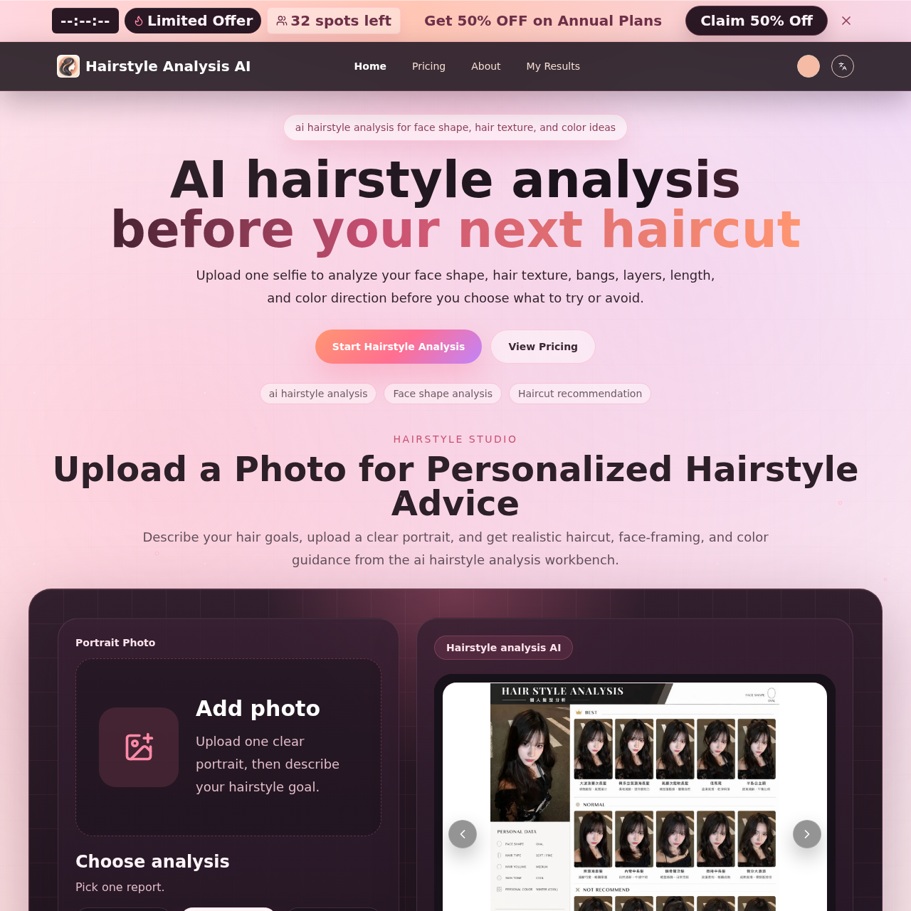 Hairstyle Analysis AI: Face Shape & Haircut Analysis Before Your Next Cut