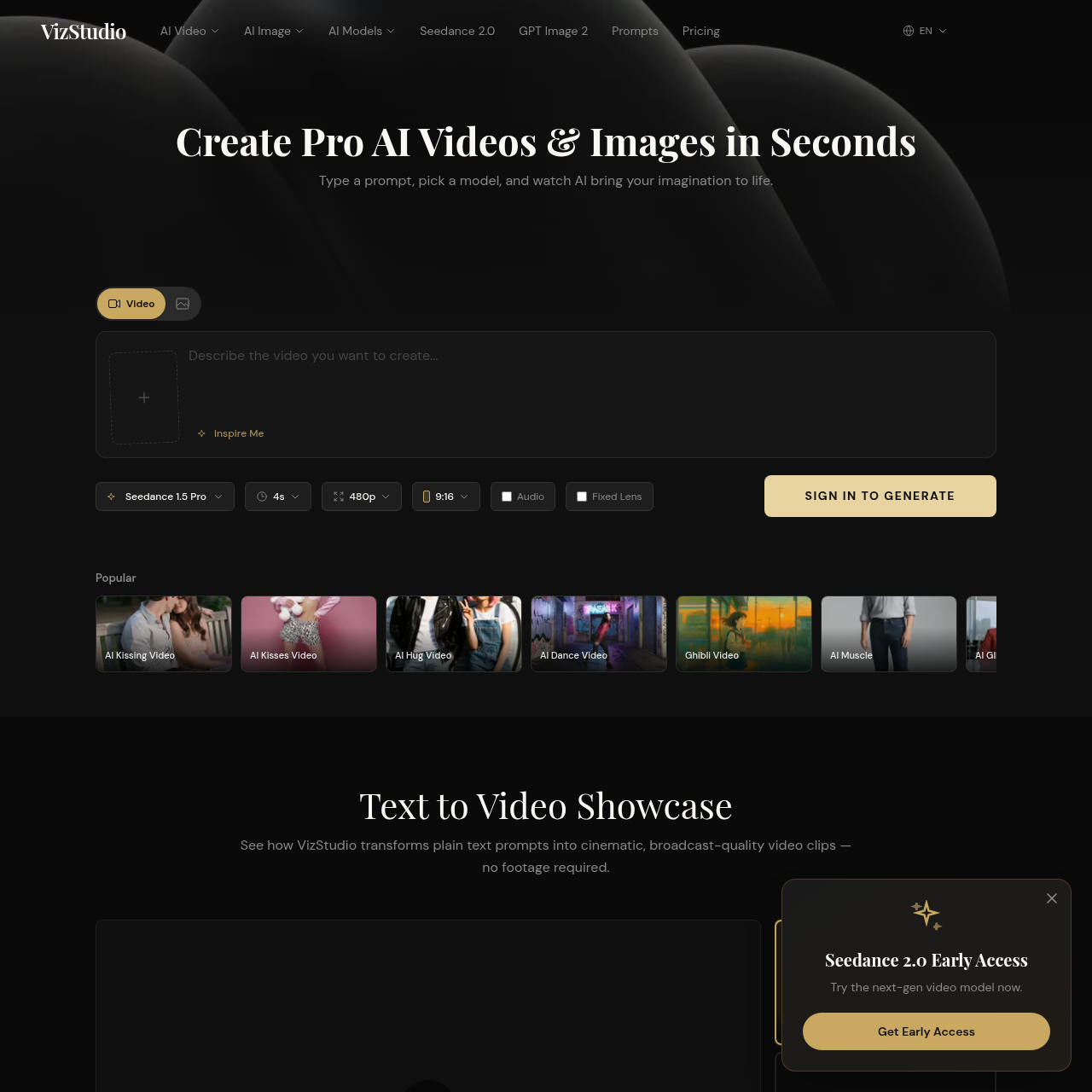 VizStudio: AI Video Generator &amp; Image Tools Online - Free