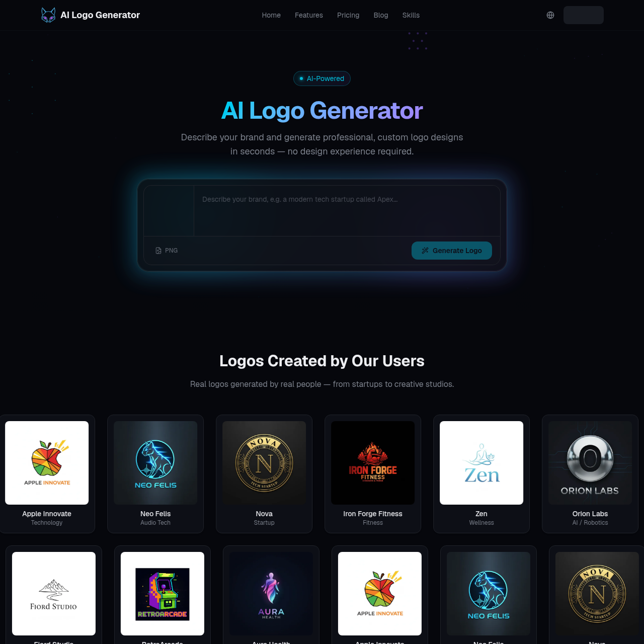 AI Logo Generator - Free Online Logo Maker in 30 Seconds