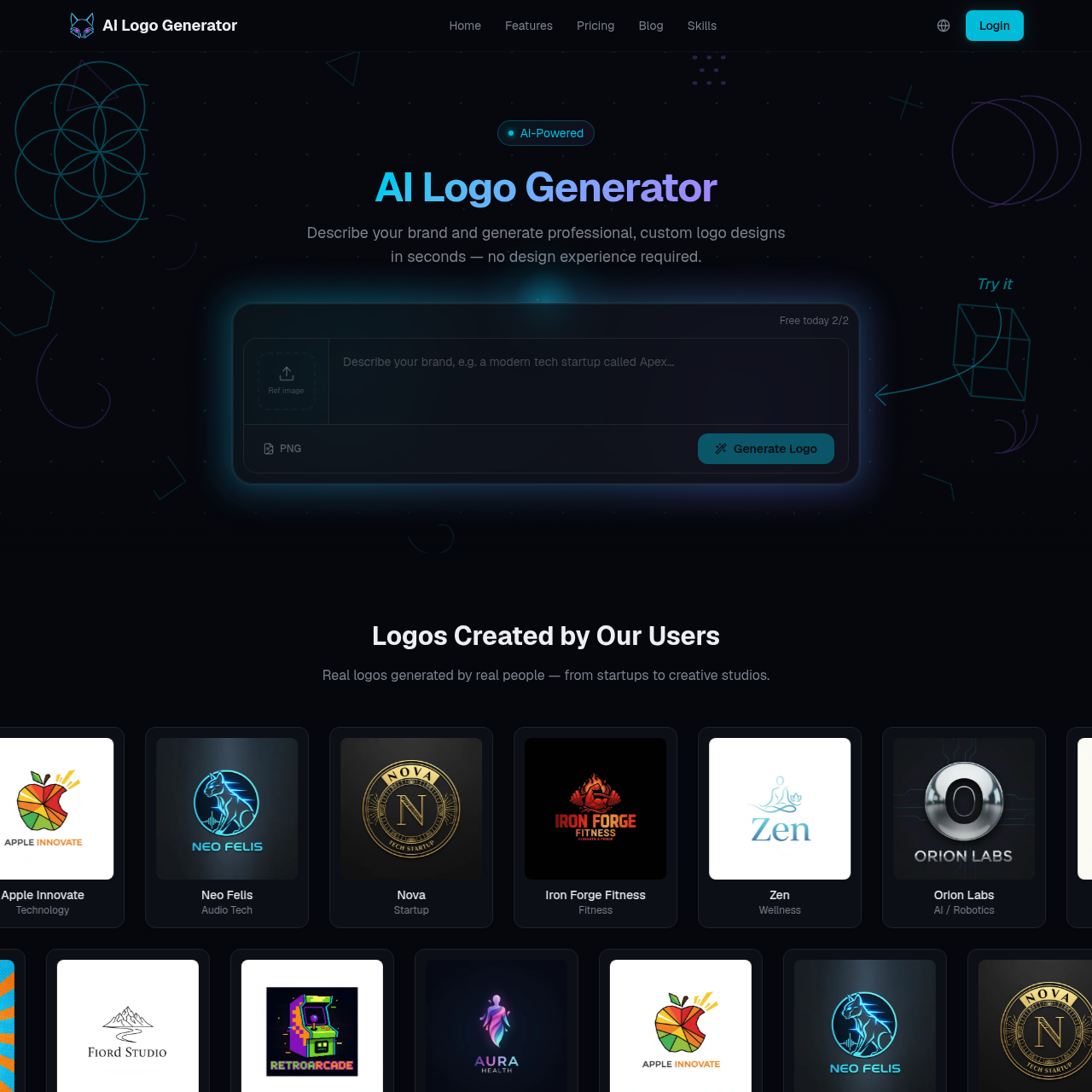 AI Logo Generator - Free Online Logo Maker in 30 Seconds
