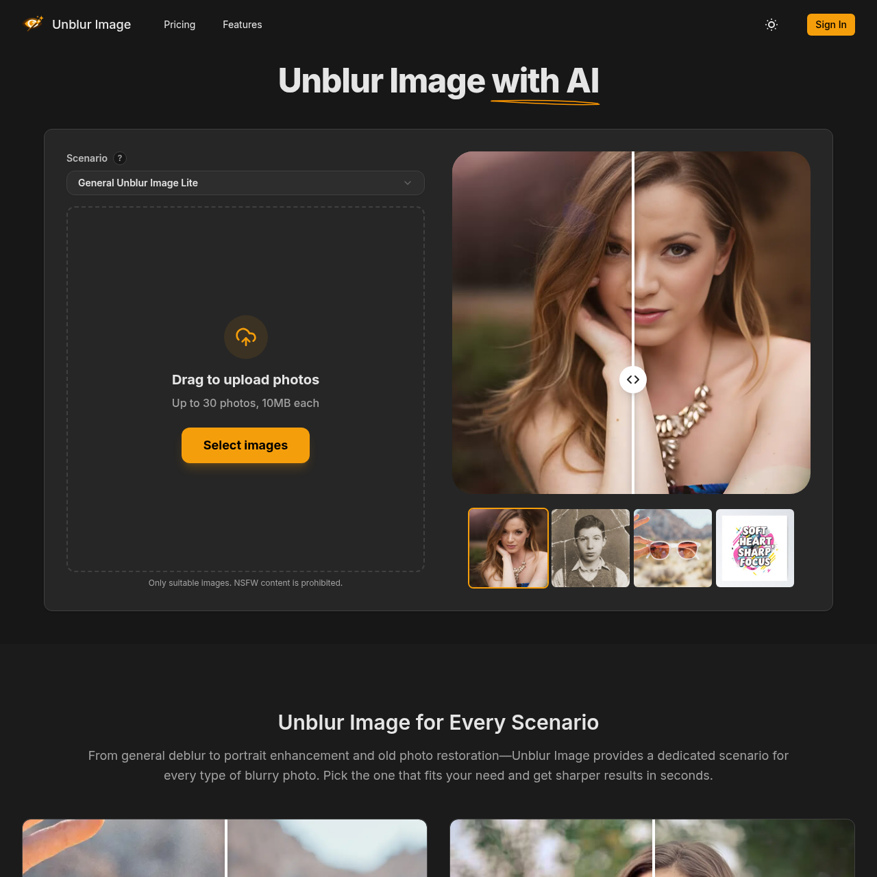 Unblur Image: AI Remove Blur From Photos Online