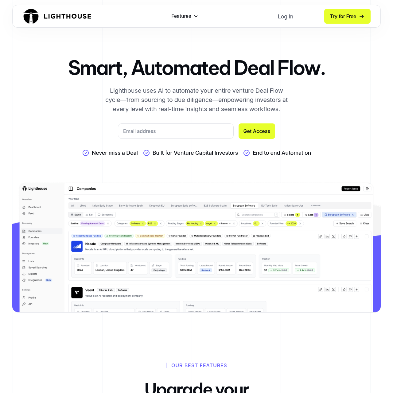Lighthouse: AI-Powered Venture Deal Flow Automation