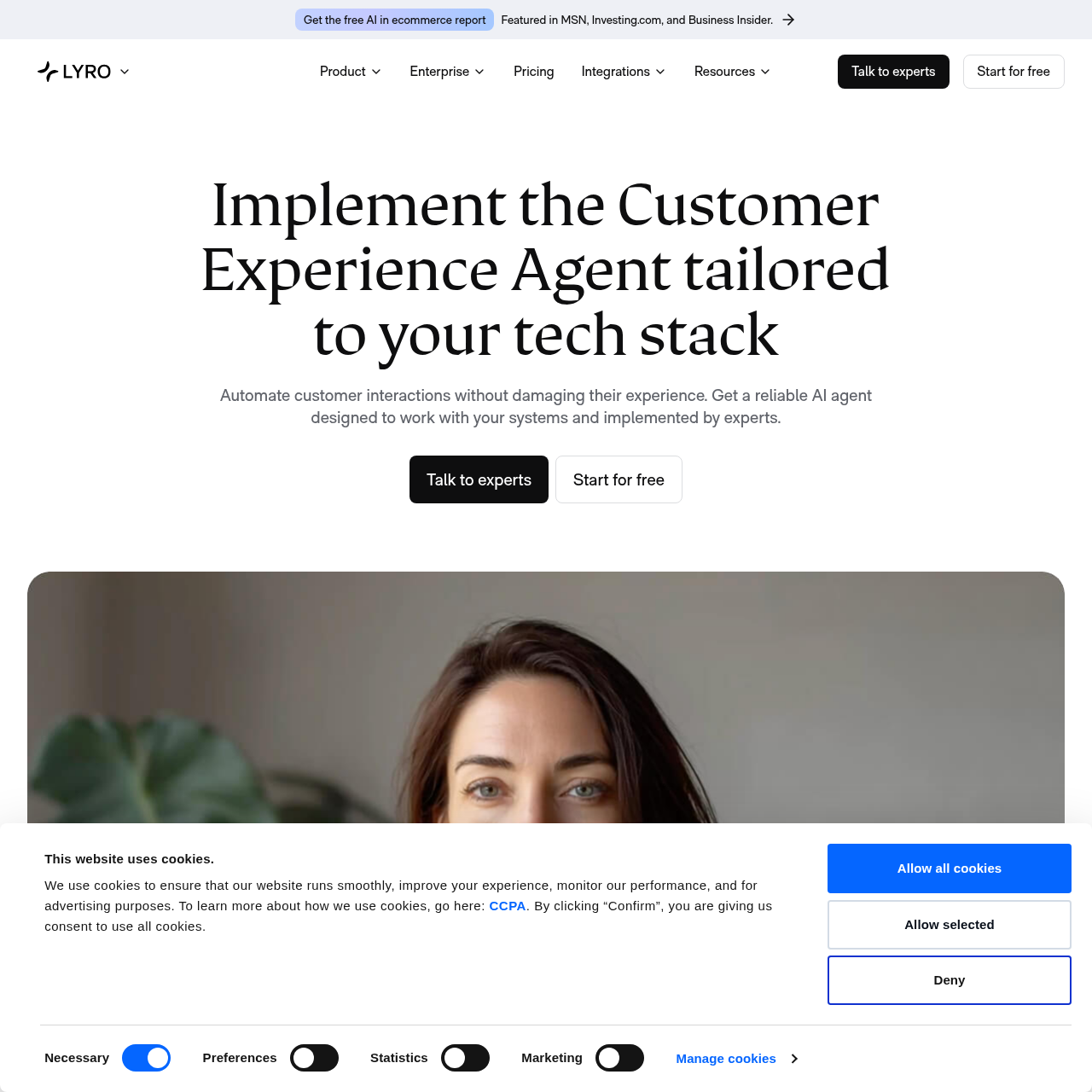 AI Customer Experience Agent | Lyro by Tidio