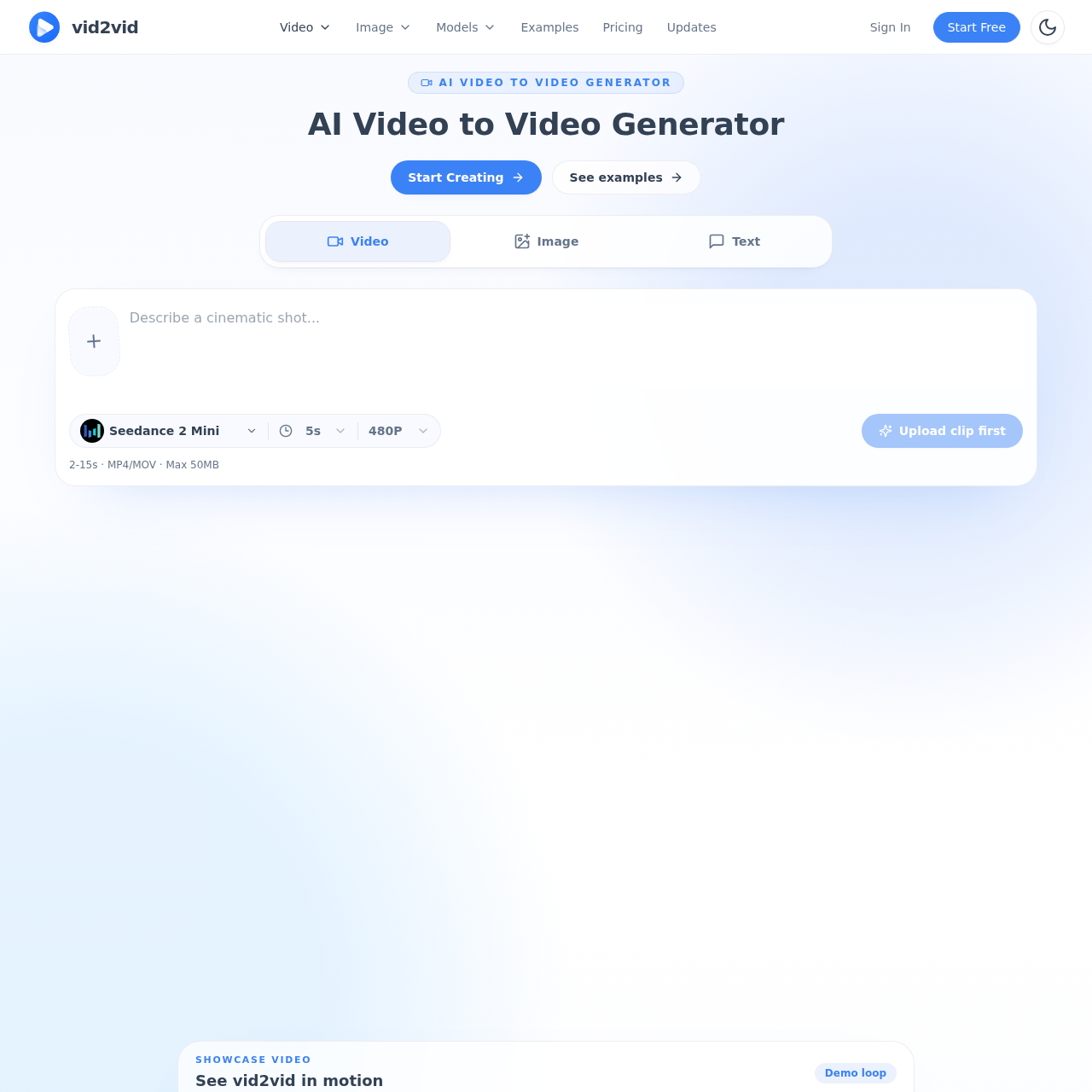 vid2vid | AI Video to Video Generator