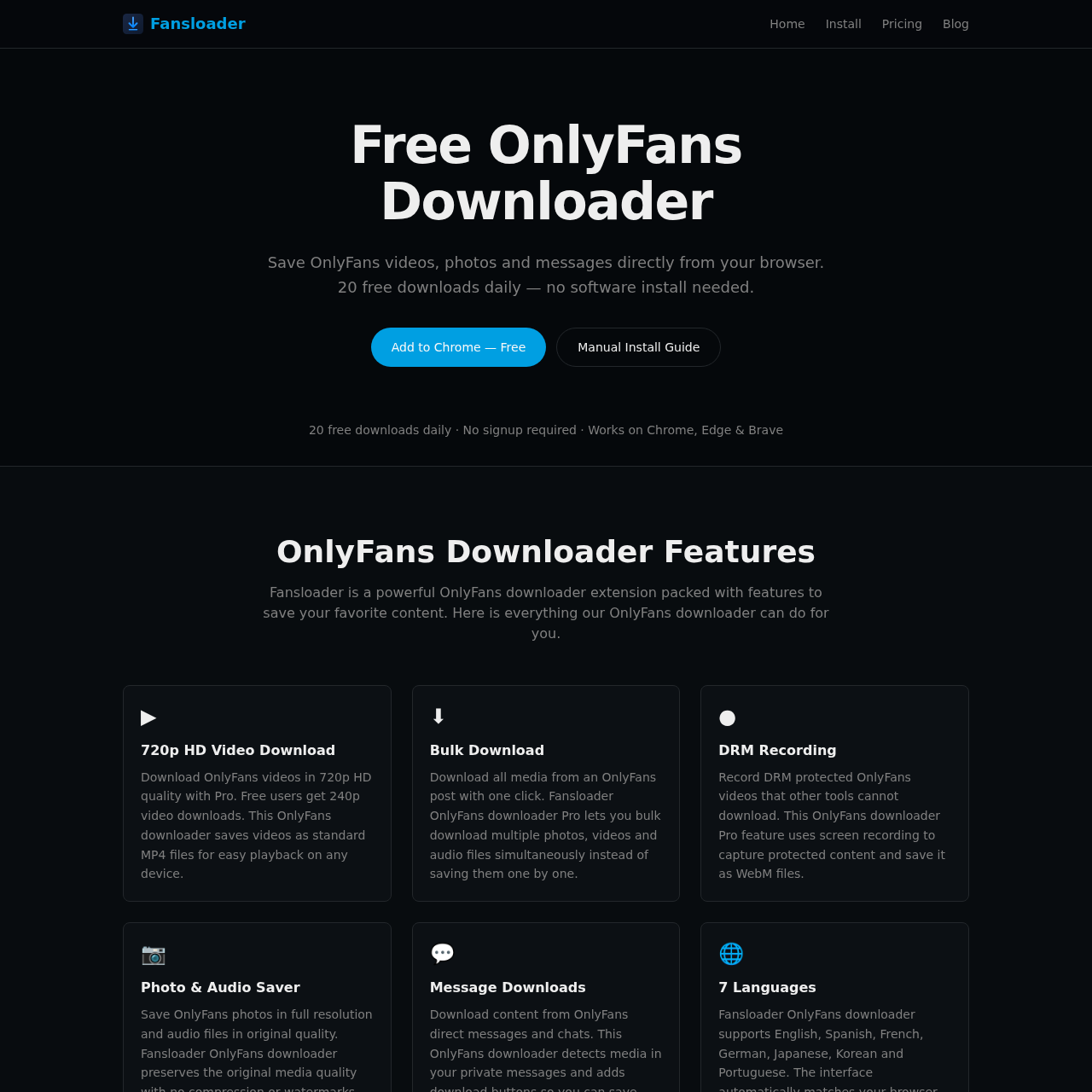 OnlyFans Downloader Extension | Fansloader Free Chrome App