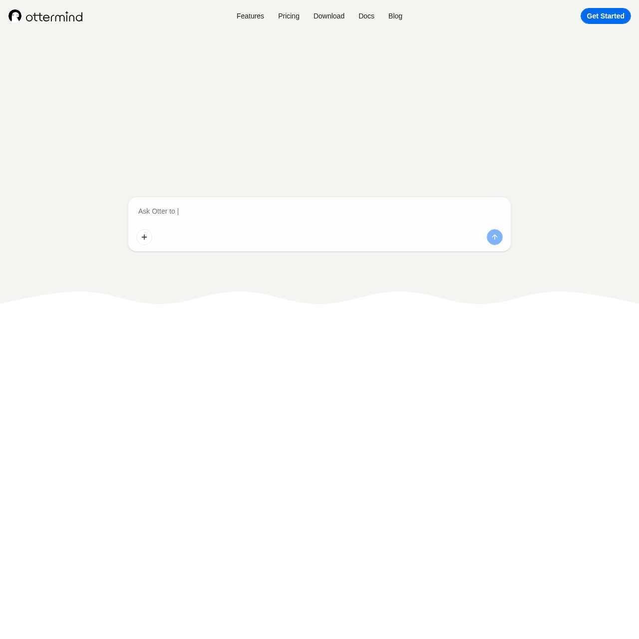 Ottermind AI Workspace | Connect Files, Memory & Tools