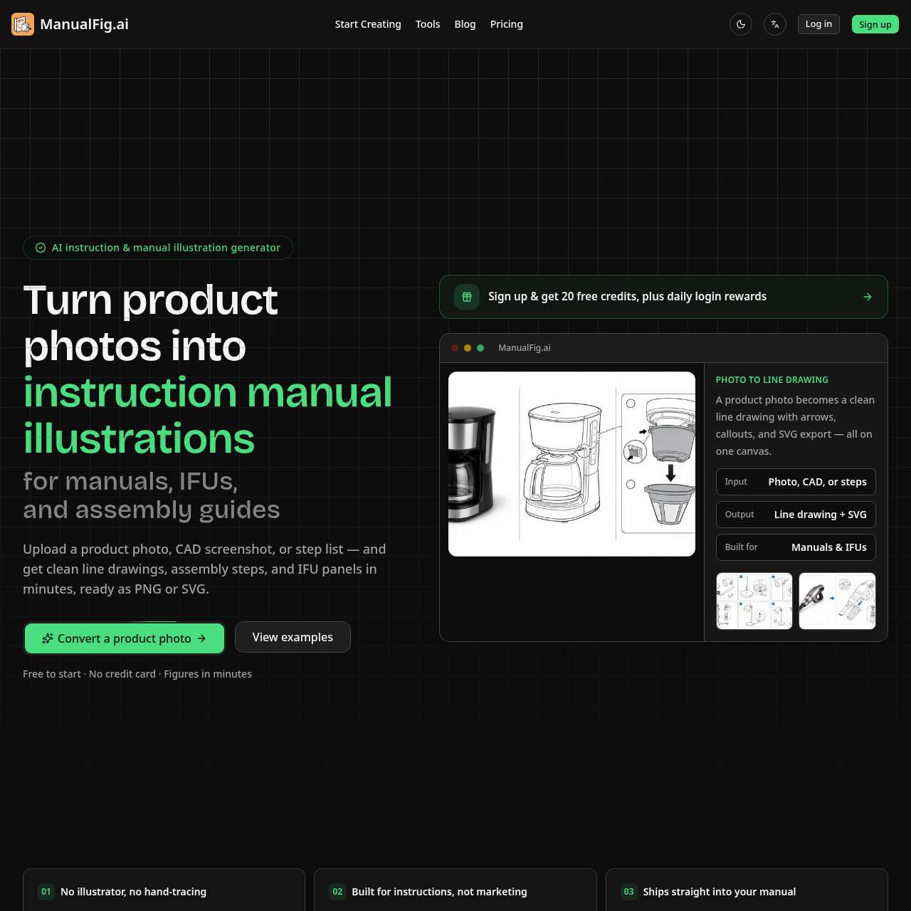 AI Manual Illustration Generator | ManualFig