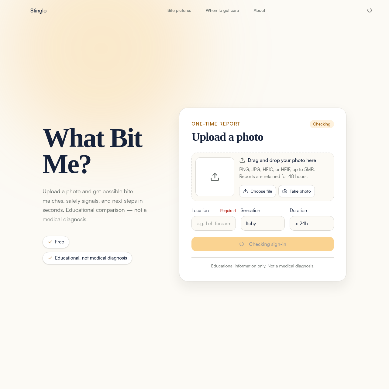 Bug Bite Identifier | What Bit Me? AI Photo Check by Stinglo