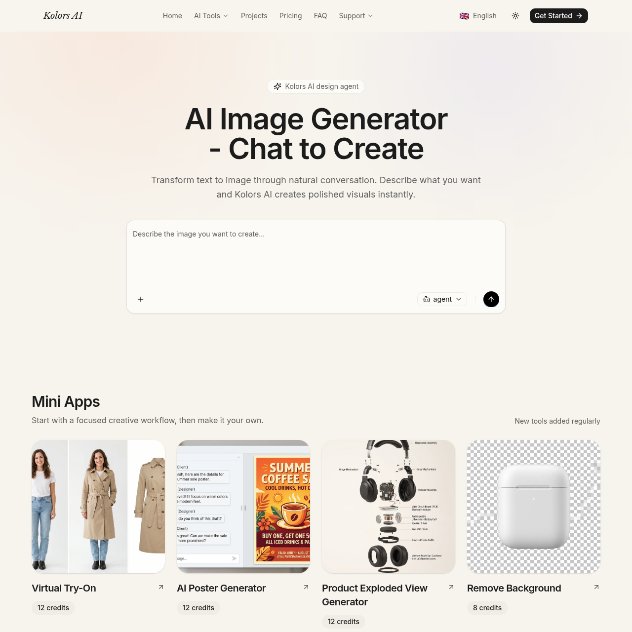 Kolors AI - Chat-to-Image Generator, AI Photo Editor & Design Agent