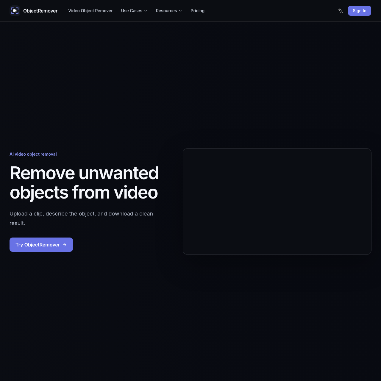 AI Video Object Remover - Remove Objects from Video Online