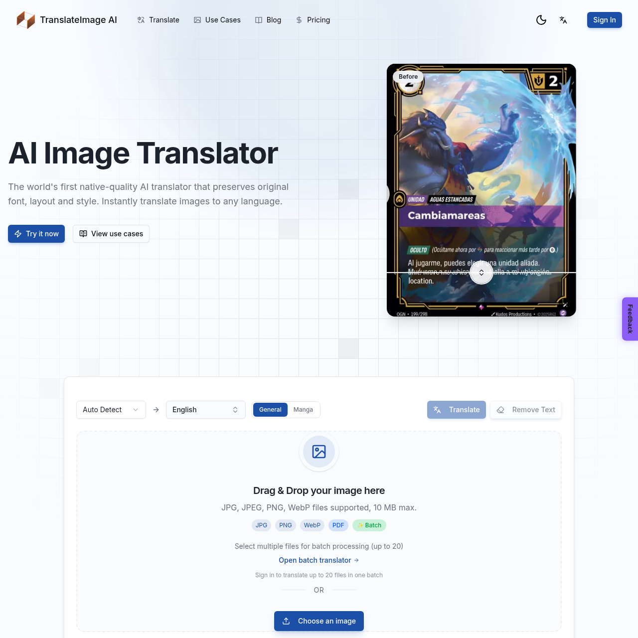 AI Image Translator Online Free | TranslateImage AI